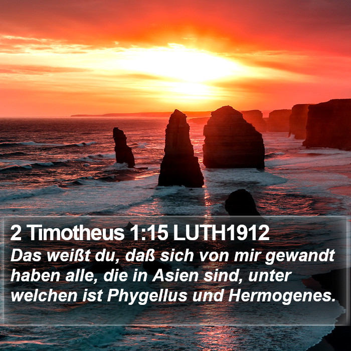 2 Timotheus 1:15 LUTH1912 Bible Study