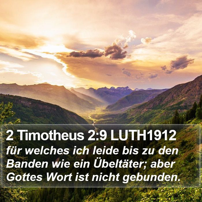 2 Timotheus 2:9 LUTH1912 Bible Study