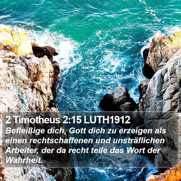 2 Timotheus 2:15 LUTH1912 Bible Study