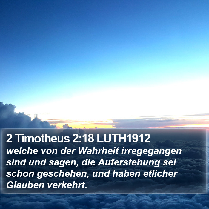 2 Timotheus 2:18 LUTH1912 Bible Study