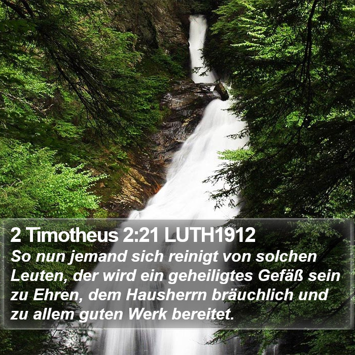 2 Timotheus 2:21 LUTH1912 Bible Study