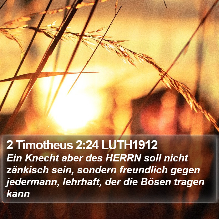 2 Timotheus 2:24 LUTH1912 Bible Study