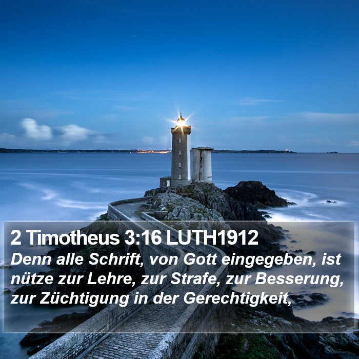 2 Timotheus 3:16 LUTH1912 Bible Study