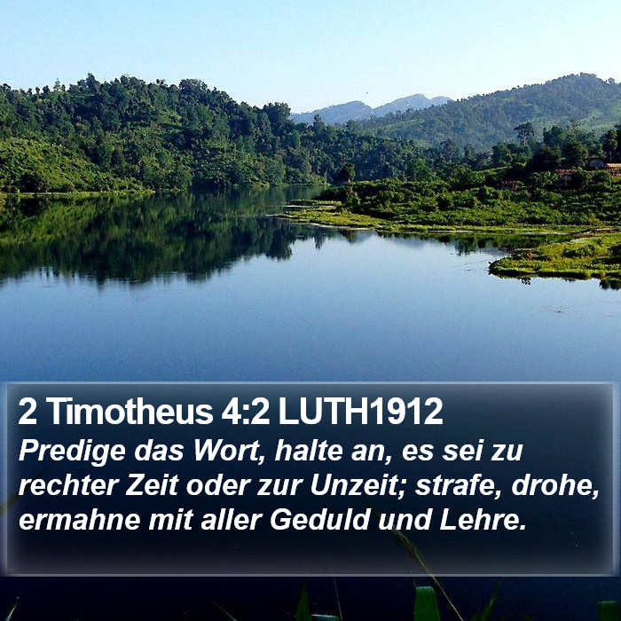 2 Timotheus 4:2 LUTH1912 Bible Study