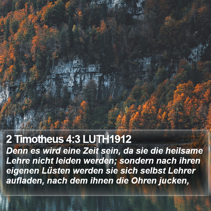 2 Timotheus 4:3 LUTH1912 Bible Study