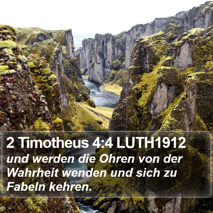 2 Timotheus 4:4 LUTH1912 Bible Study