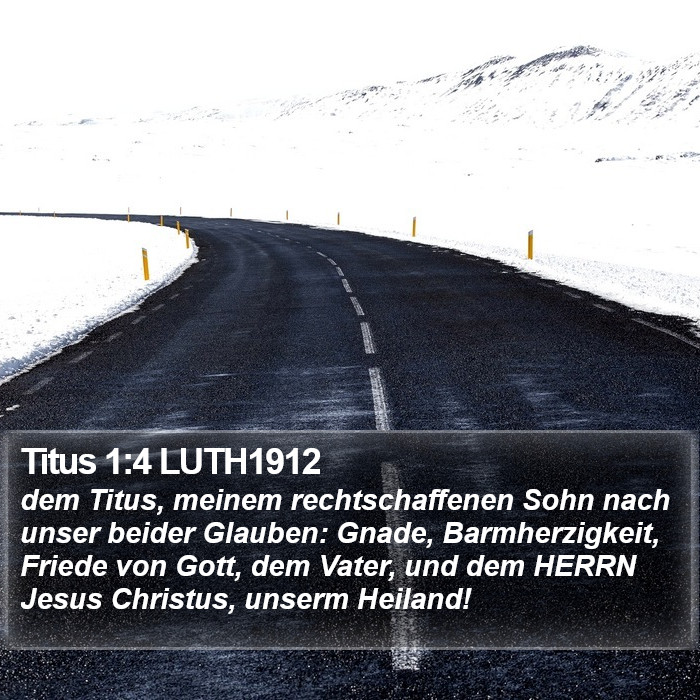 Titus 1:4 LUTH1912 Bible Study