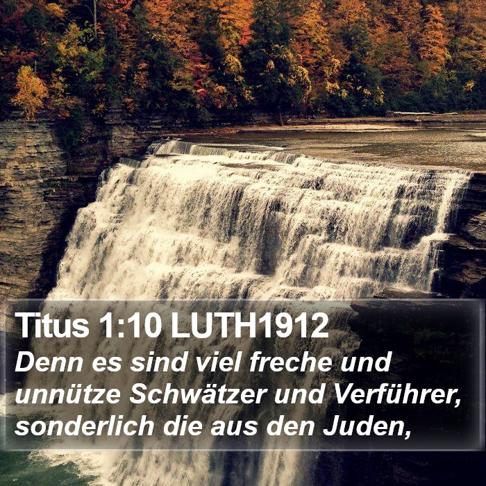 Titus 1:10 LUTH1912 Bible Study