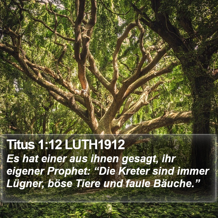 Titus 1:12 LUTH1912 Bible Study