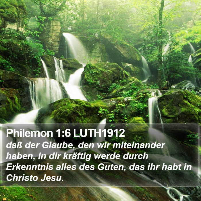 Philemon 1:6 LUTH1912 Bible Study