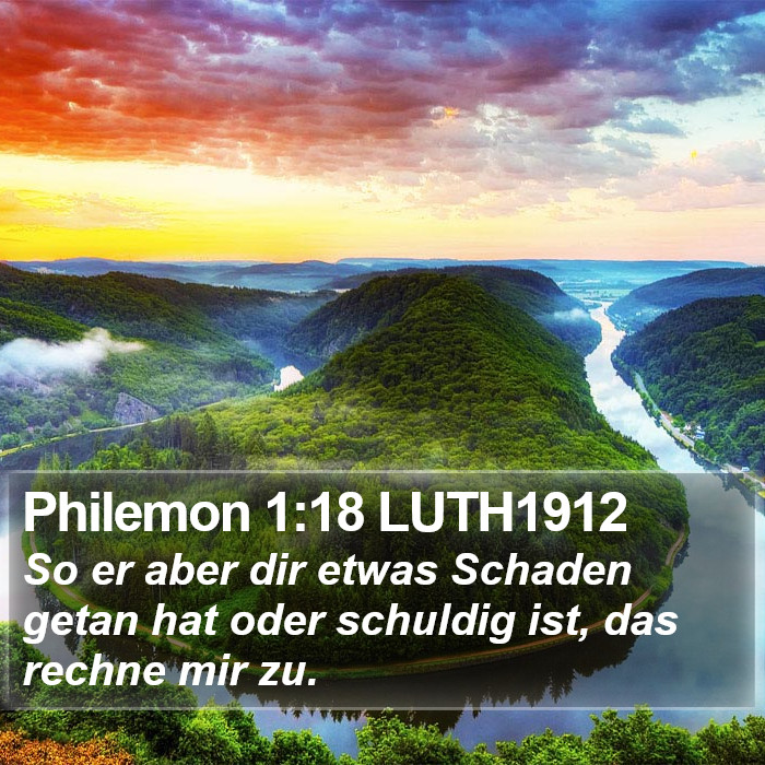 Philemon 1:18 LUTH1912 Bible Study