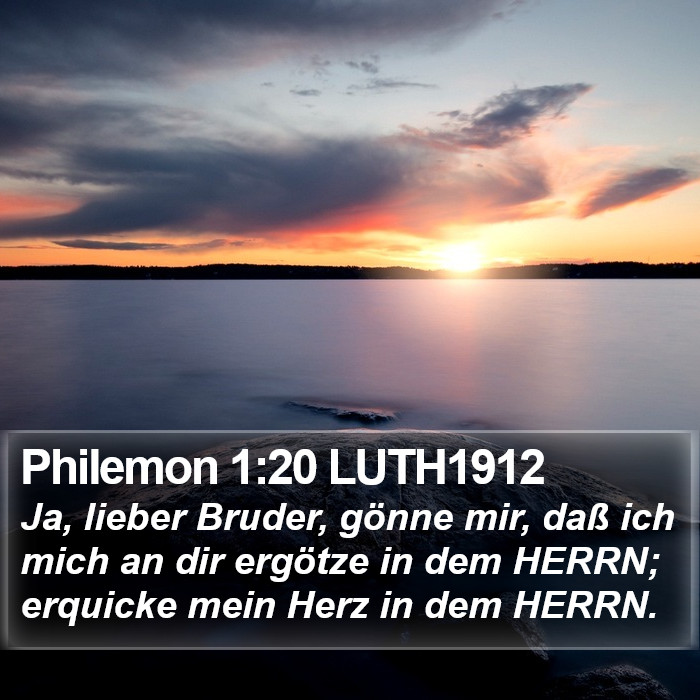 Philemon 1:20 LUTH1912 Bible Study