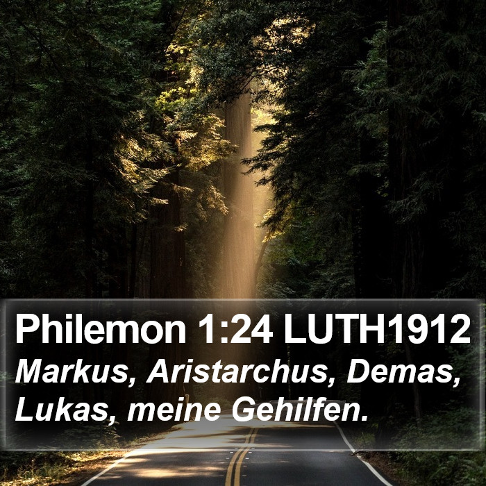 Philemon 1:24 LUTH1912 Bible Study