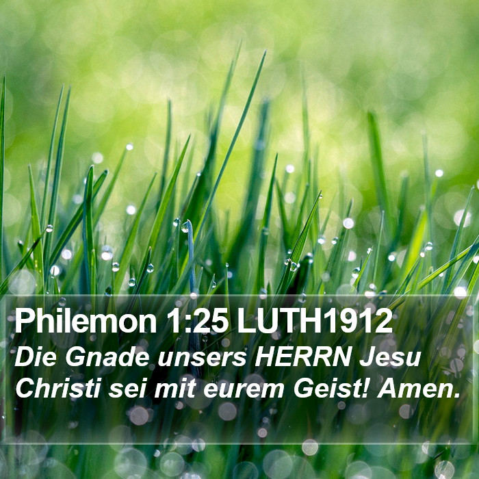 Philemon 1:25 LUTH1912 Bible Study