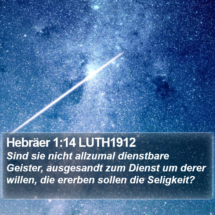 Hebräer 1:14 LUTH1912 Bible Study