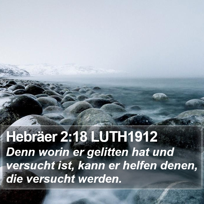 Hebräer 2:18 LUTH1912 Bible Study