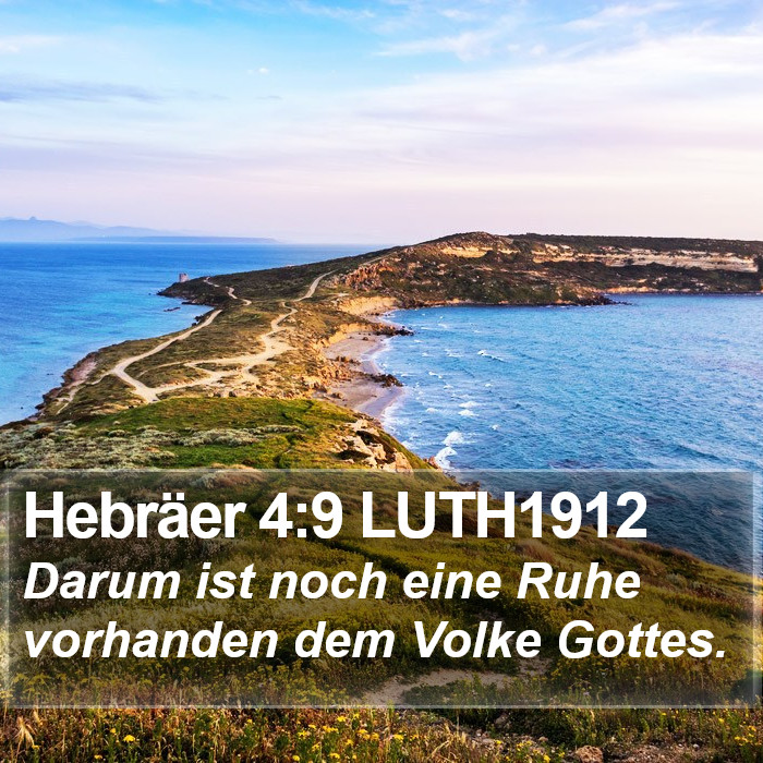 Hebräer 4:9 LUTH1912 Bible Study