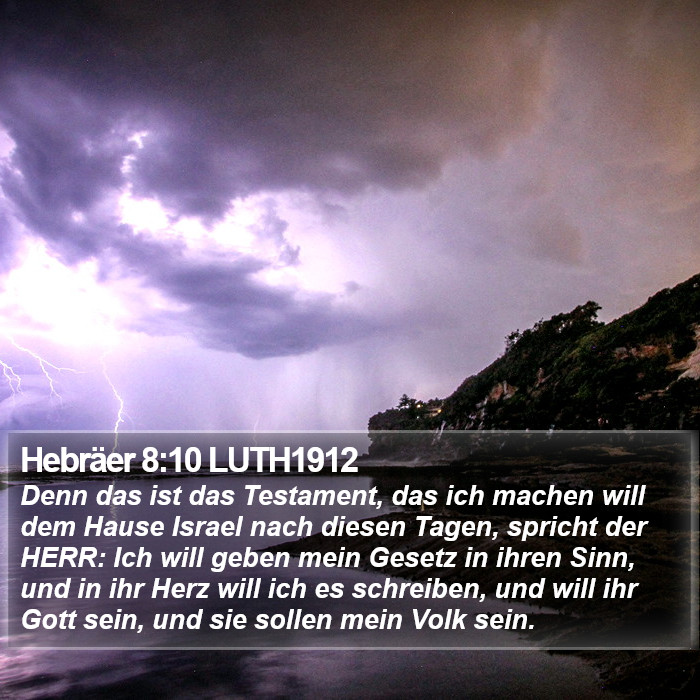 Hebräer 8:10 LUTH1912 Bible Study
