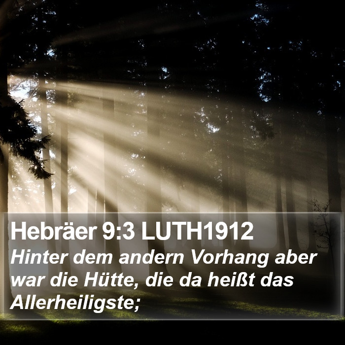 Hebräer 9:3 LUTH1912 Bible Study