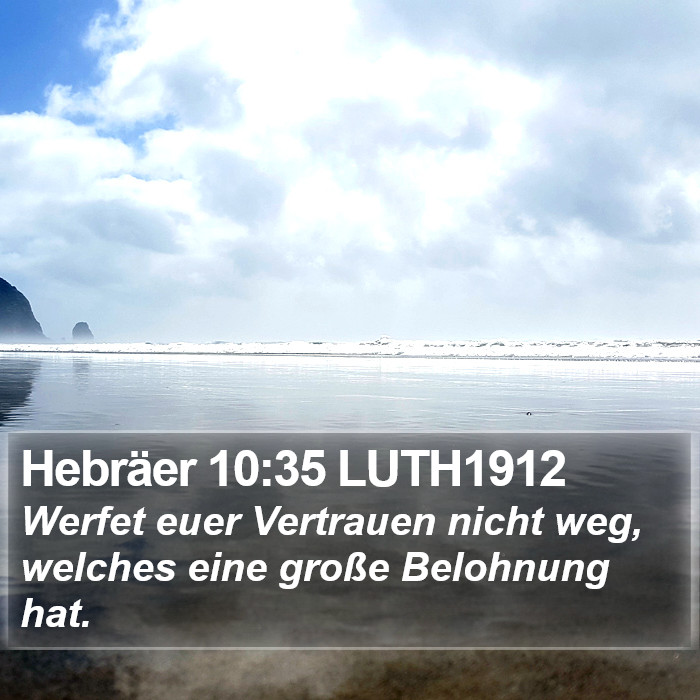 Hebräer 10:35 LUTH1912 Bible Study