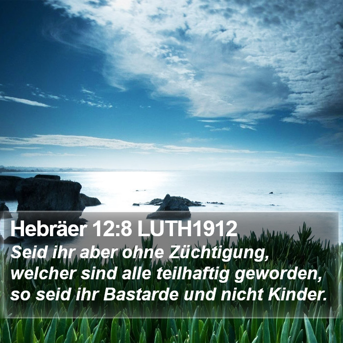 Hebräer 12:8 LUTH1912 Bible Study