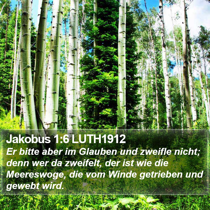 Jakobus 1:6 LUTH1912 Bible Study