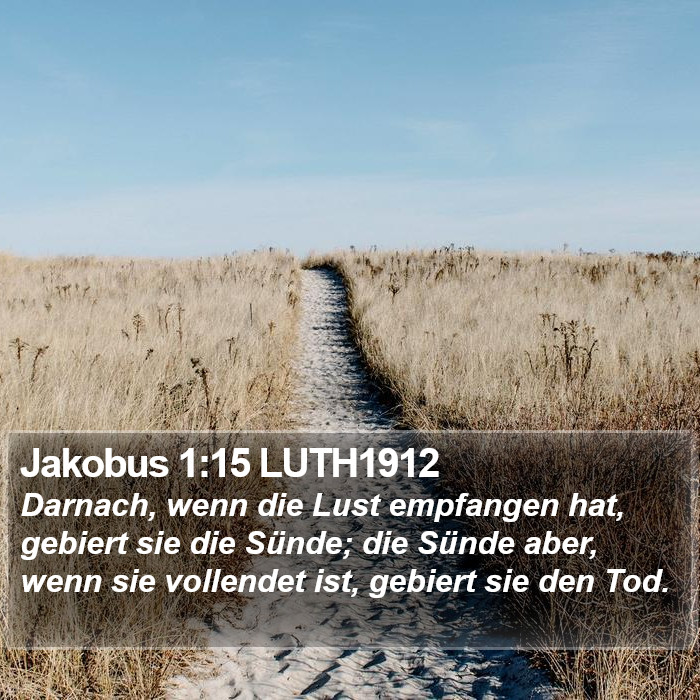 Jakobus 1:15 LUTH1912 Bible Study