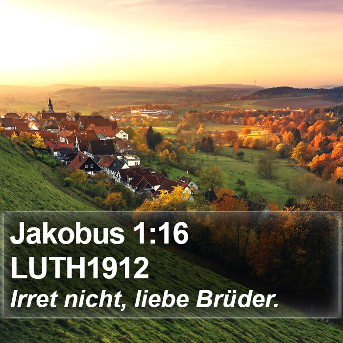 Jakobus 1:16 LUTH1912 Bible Study