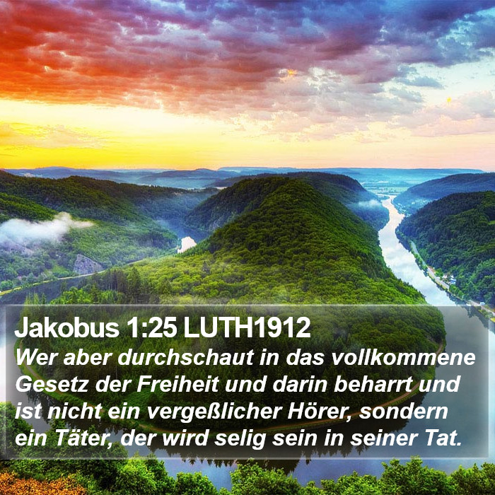 Jakobus 1:25 LUTH1912 Bible Study