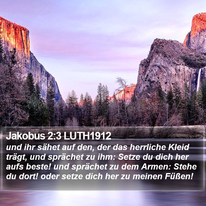 Jakobus 2:3 LUTH1912 Bible Study