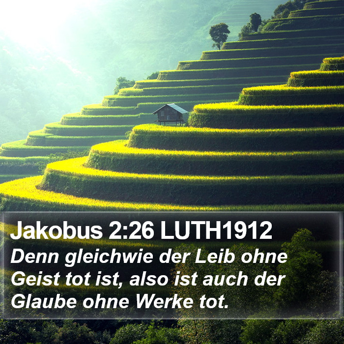 Jakobus 2:26 LUTH1912 Bible Study