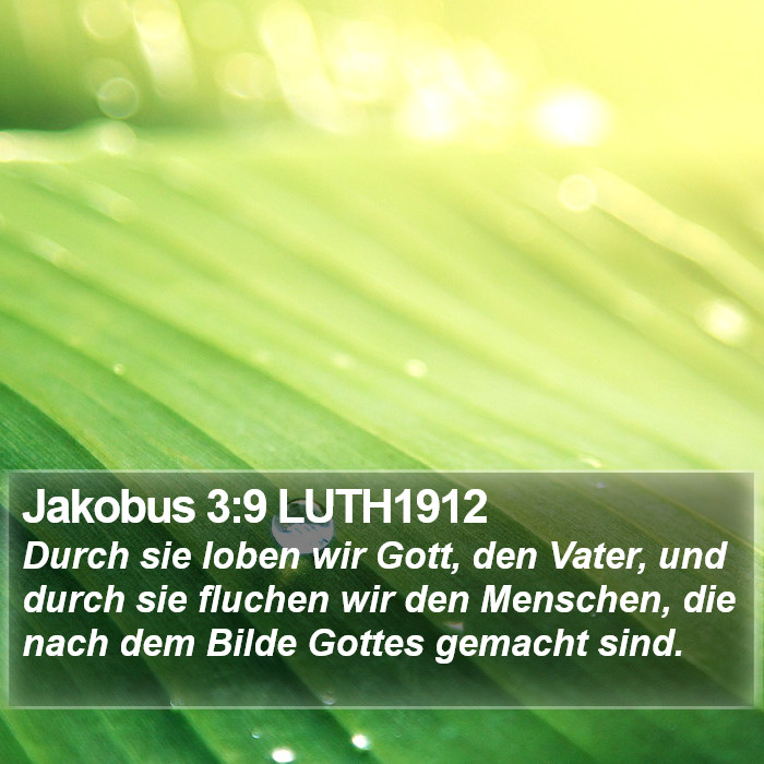 Jakobus 3:9 LUTH1912 Bible Study