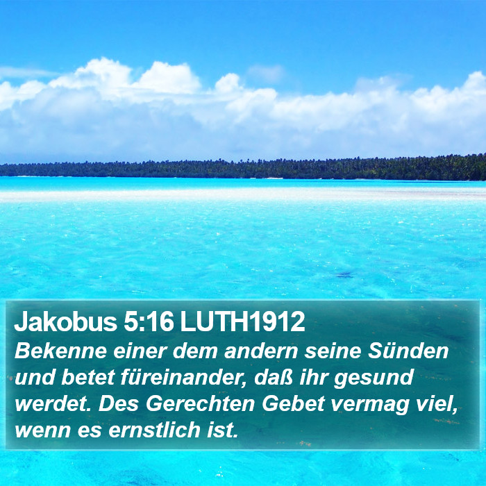 Jakobus 5:16 LUTH1912 Bible Study