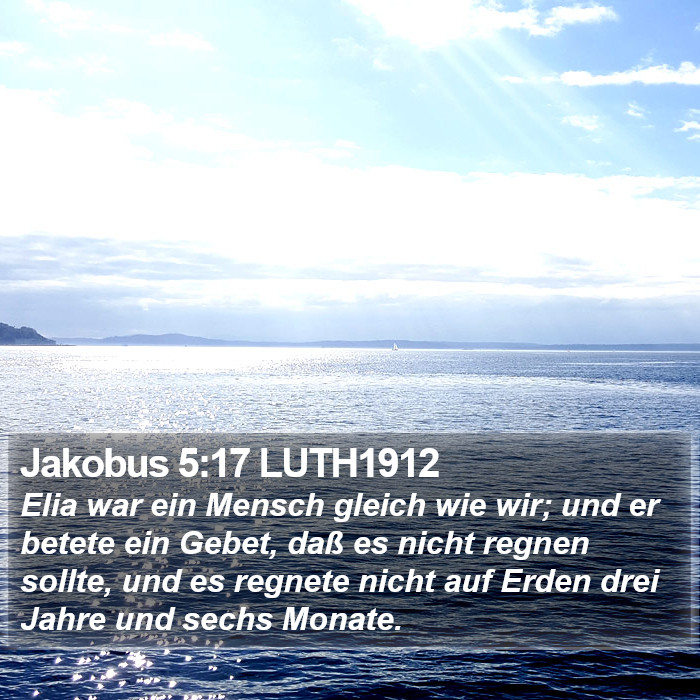 Jakobus 5:17 LUTH1912 Bible Study