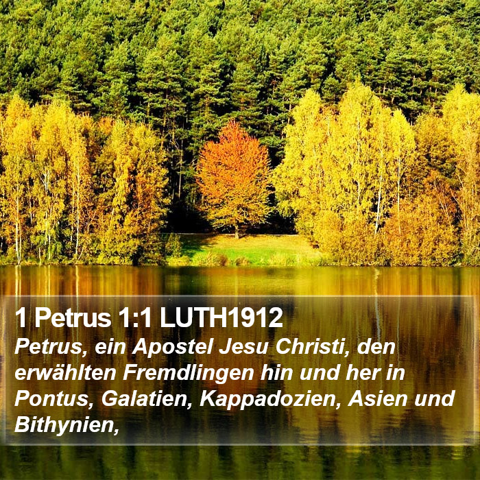 1 Petrus 1:1 LUTH1912 Bible Study