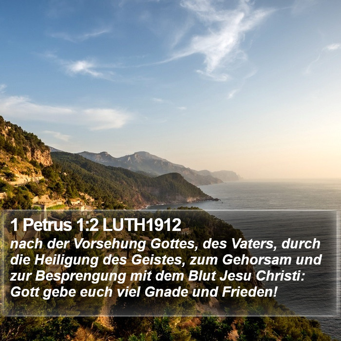 1 Petrus 1:2 LUTH1912 Bible Study