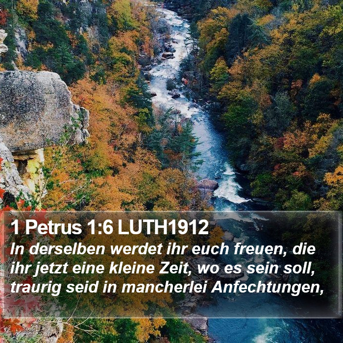 1 Petrus 1:6 LUTH1912 Bible Study