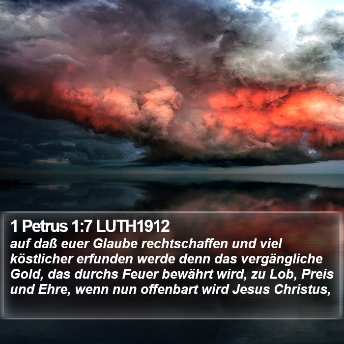 1 Petrus 1:7 LUTH1912 Bible Study