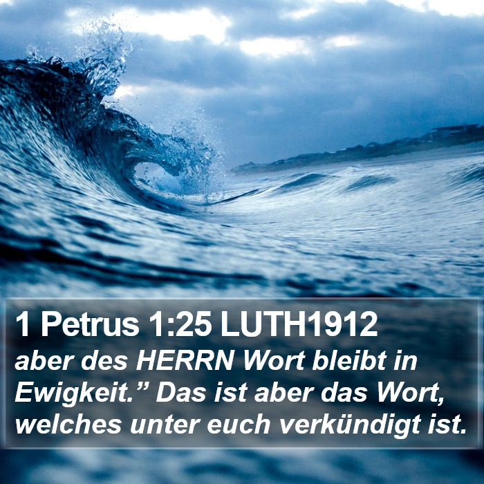 1 Petrus 1:25 LUTH1912 Bible Study