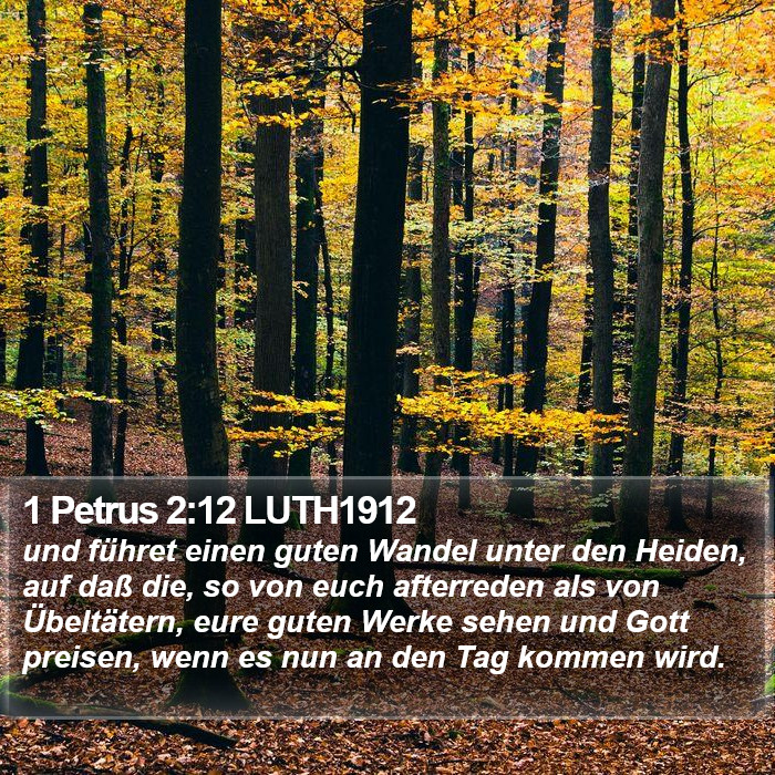 1 Petrus 2:12 LUTH1912 Bible Study