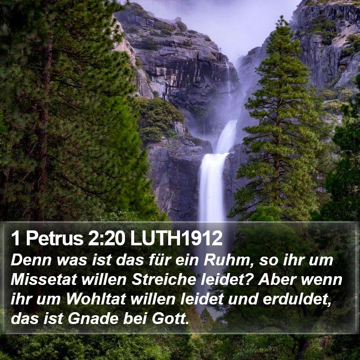 1 Petrus 2:20 LUTH1912 Bible Study