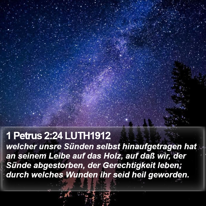 1 Petrus 2:24 LUTH1912 Bible Study