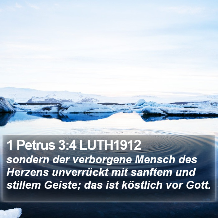 1 Petrus 3:4 LUTH1912 Bible Study