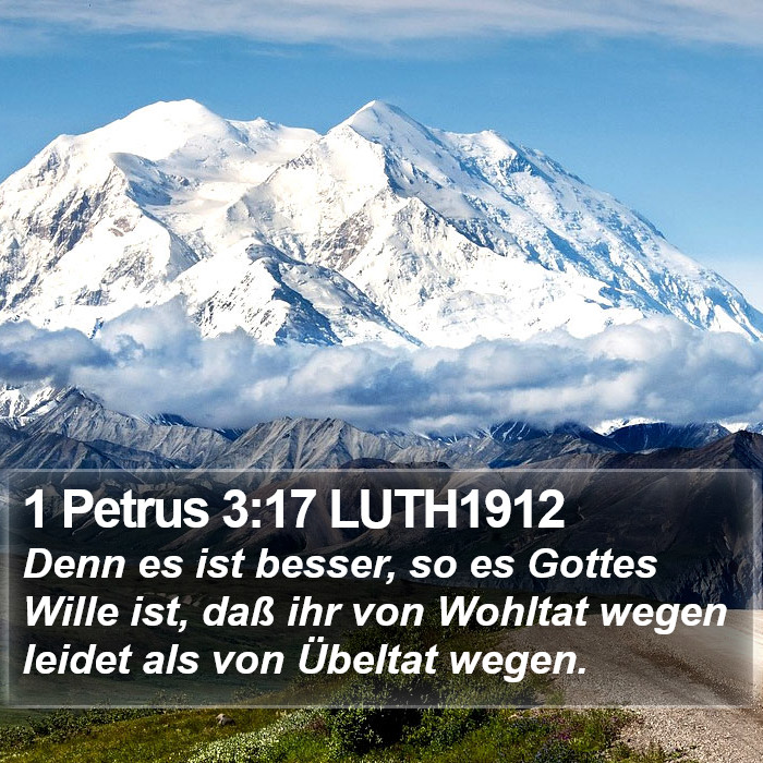 1 Petrus 3:17 LUTH1912 Bible Study