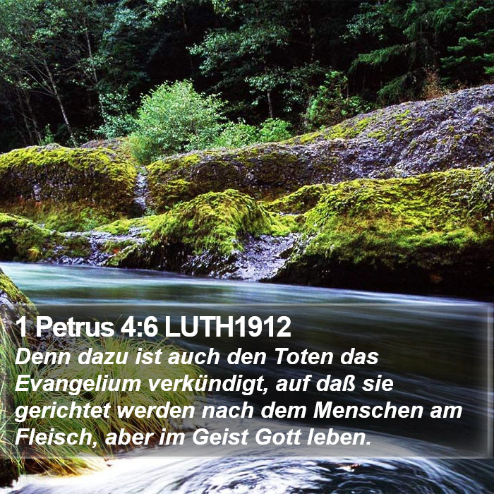 1 Petrus 4:6 LUTH1912 Bible Study