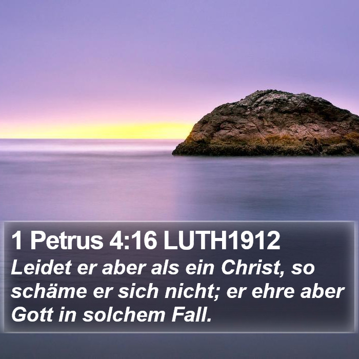 1 Petrus 4:16 LUTH1912 Bible Study