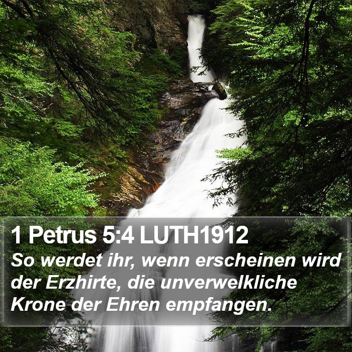 1 Petrus 5:4 LUTH1912 Bible Study