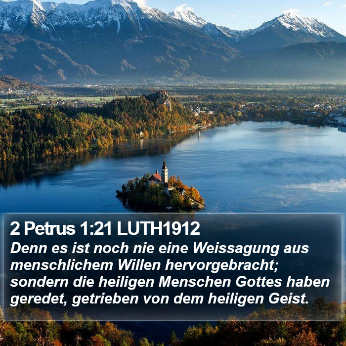 2 Petrus 1:21 LUTH1912 Bible Study