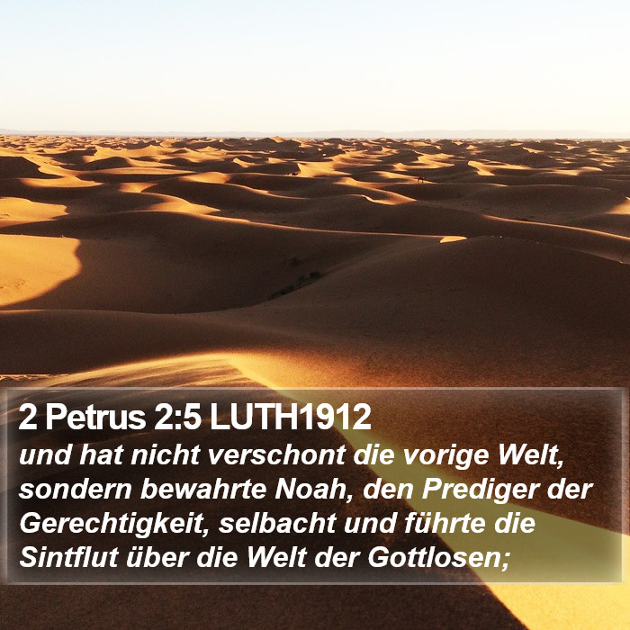 2 Petrus 2:5 LUTH1912 Bible Study