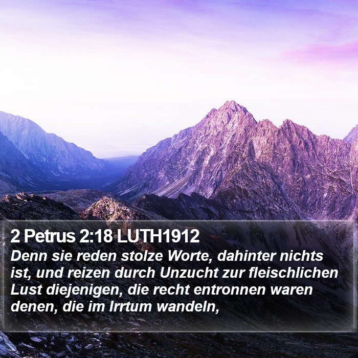 2 Petrus 2:18 LUTH1912 Bible Study